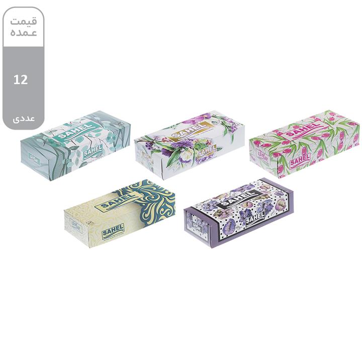 دستمال کاغذی 100 برگ ساحل کد 04 بسته 36 عددی Sahel 04 100 Paper Tissue Pack of 36